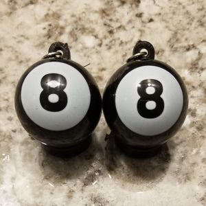 8 ball earrings